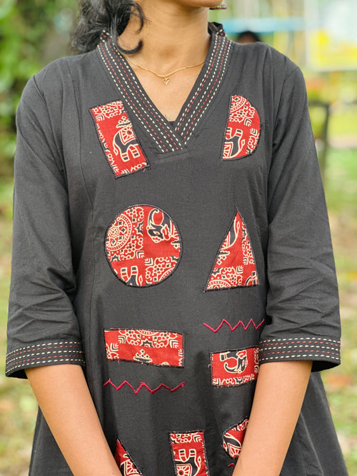 Co-ord Sets with Ajrakh patch works throughout