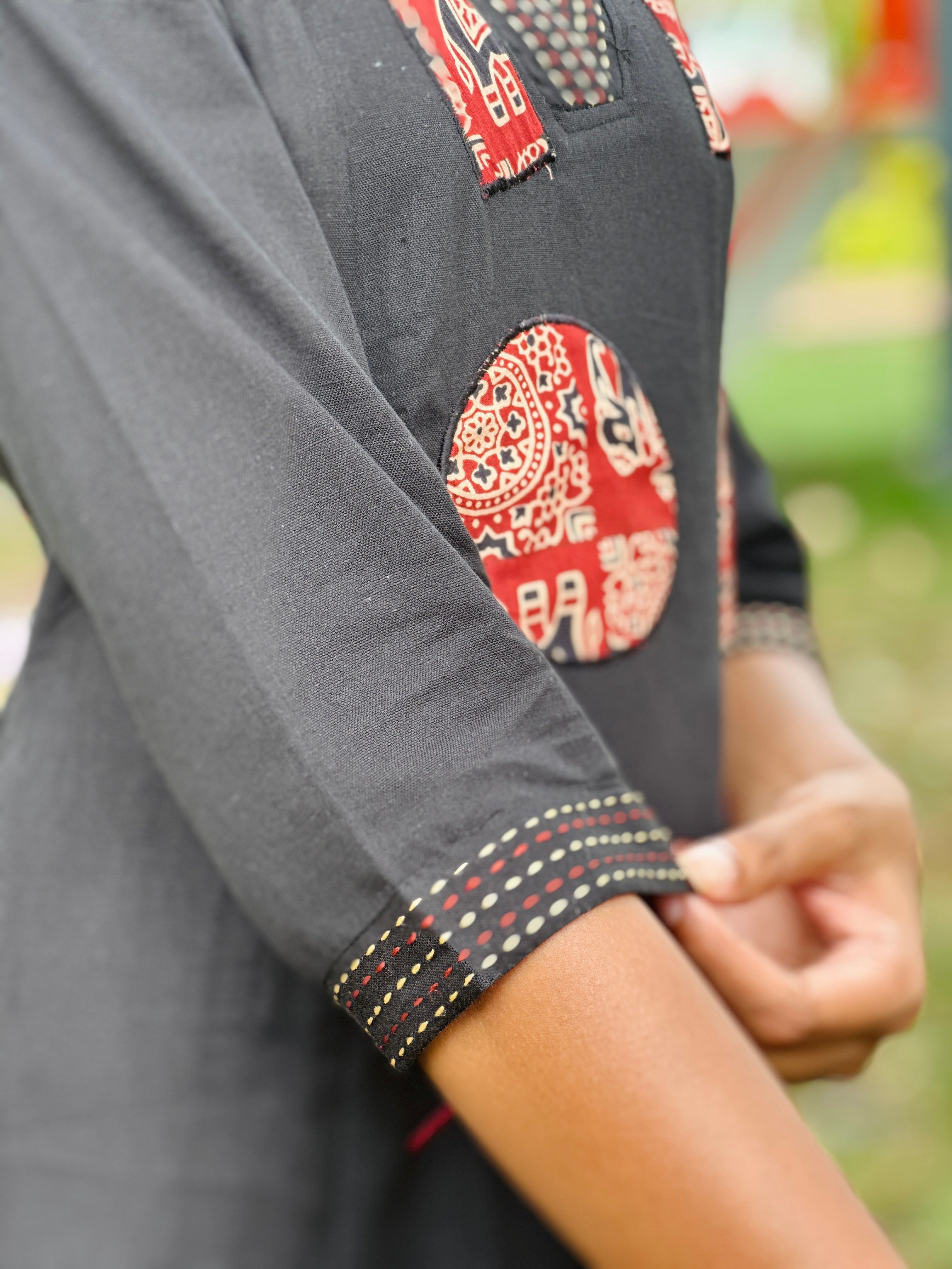 Co-ord Sets with Ajrakh patch works throughout