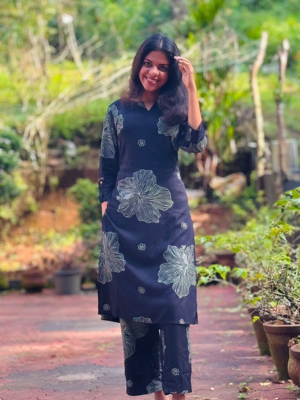 Black Printed Co-ord Sets