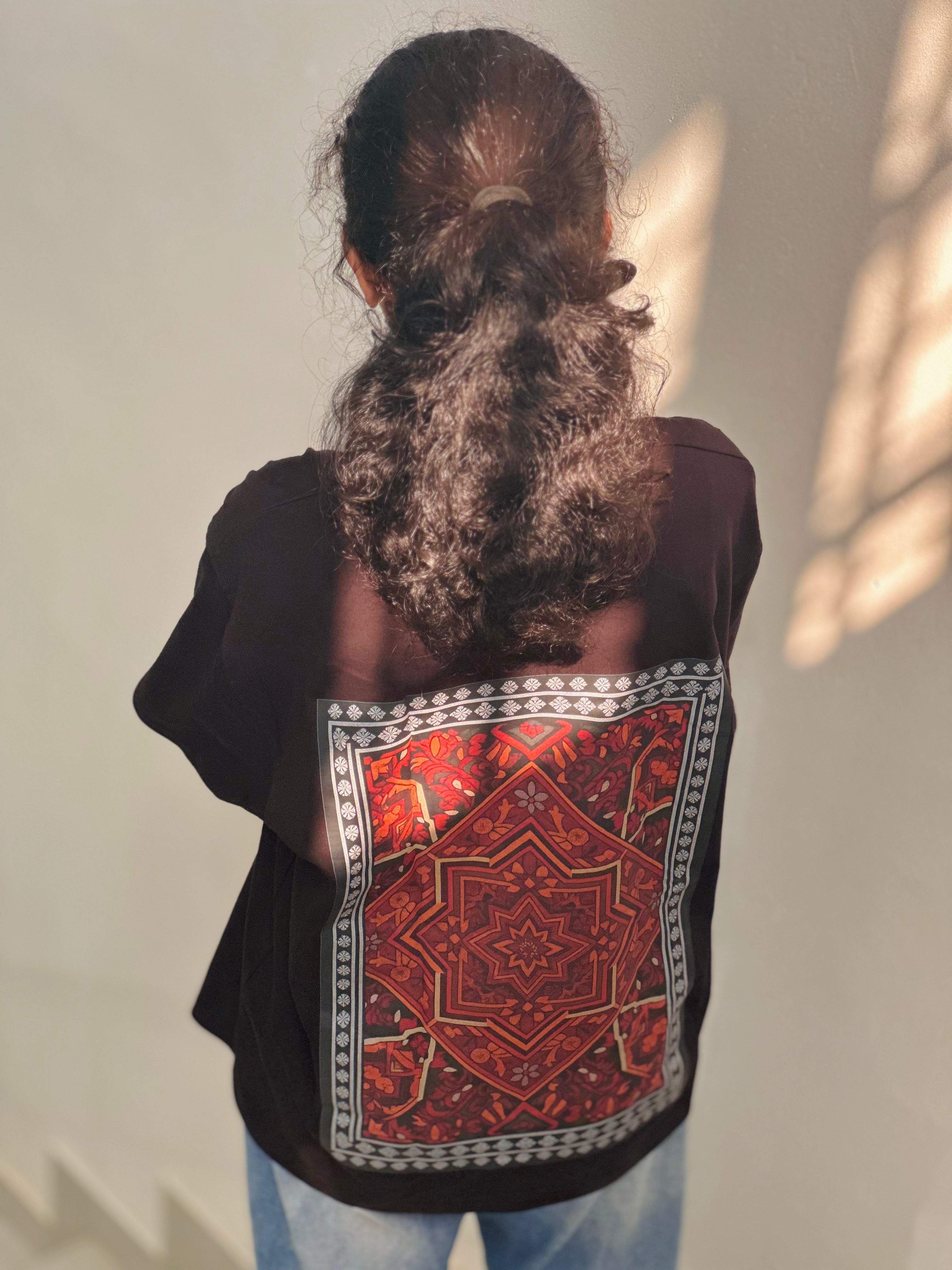 Urban Tapestry Black Oversized Tee