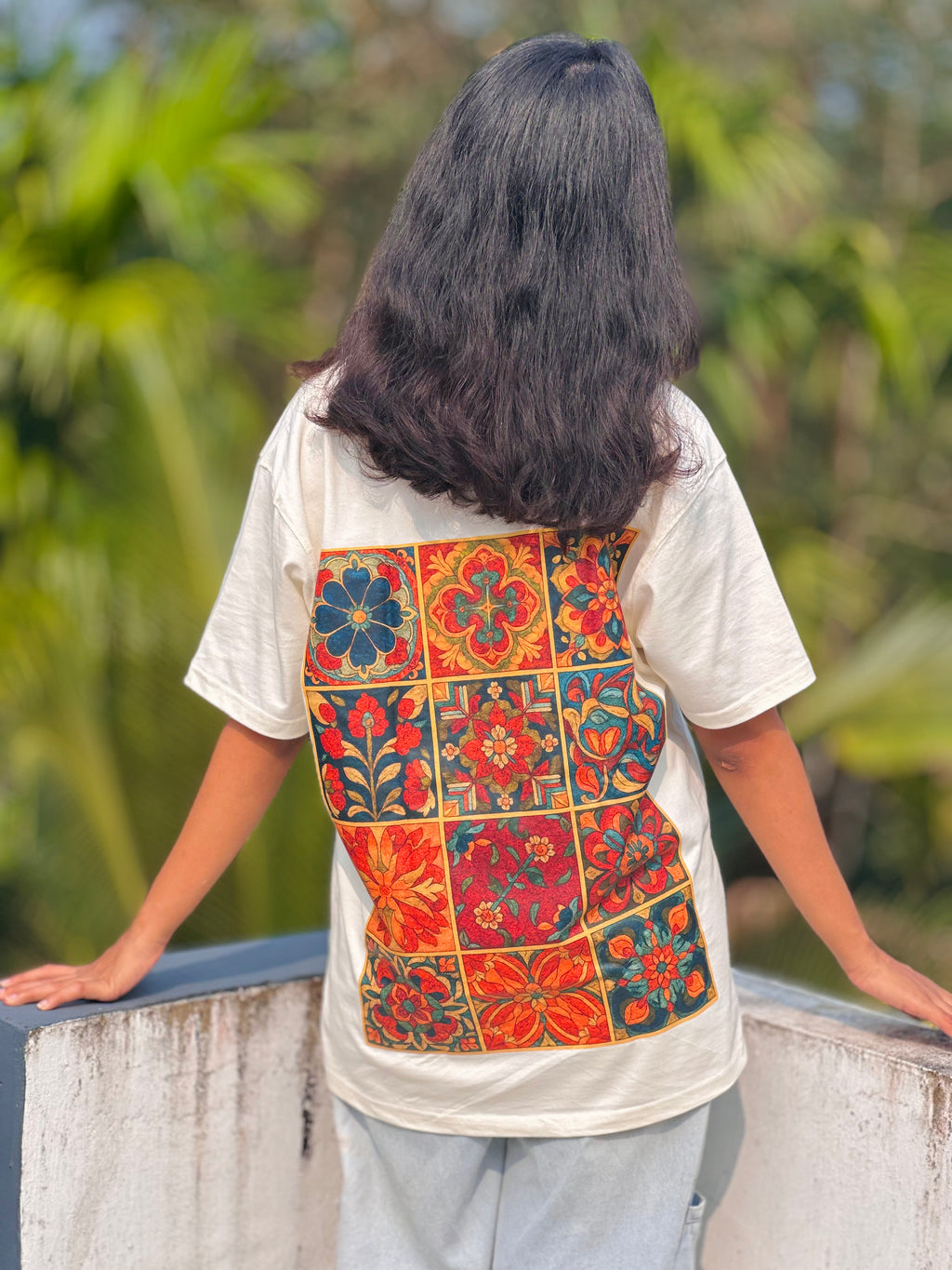 Off-White Mosaic Block Oversized Tee