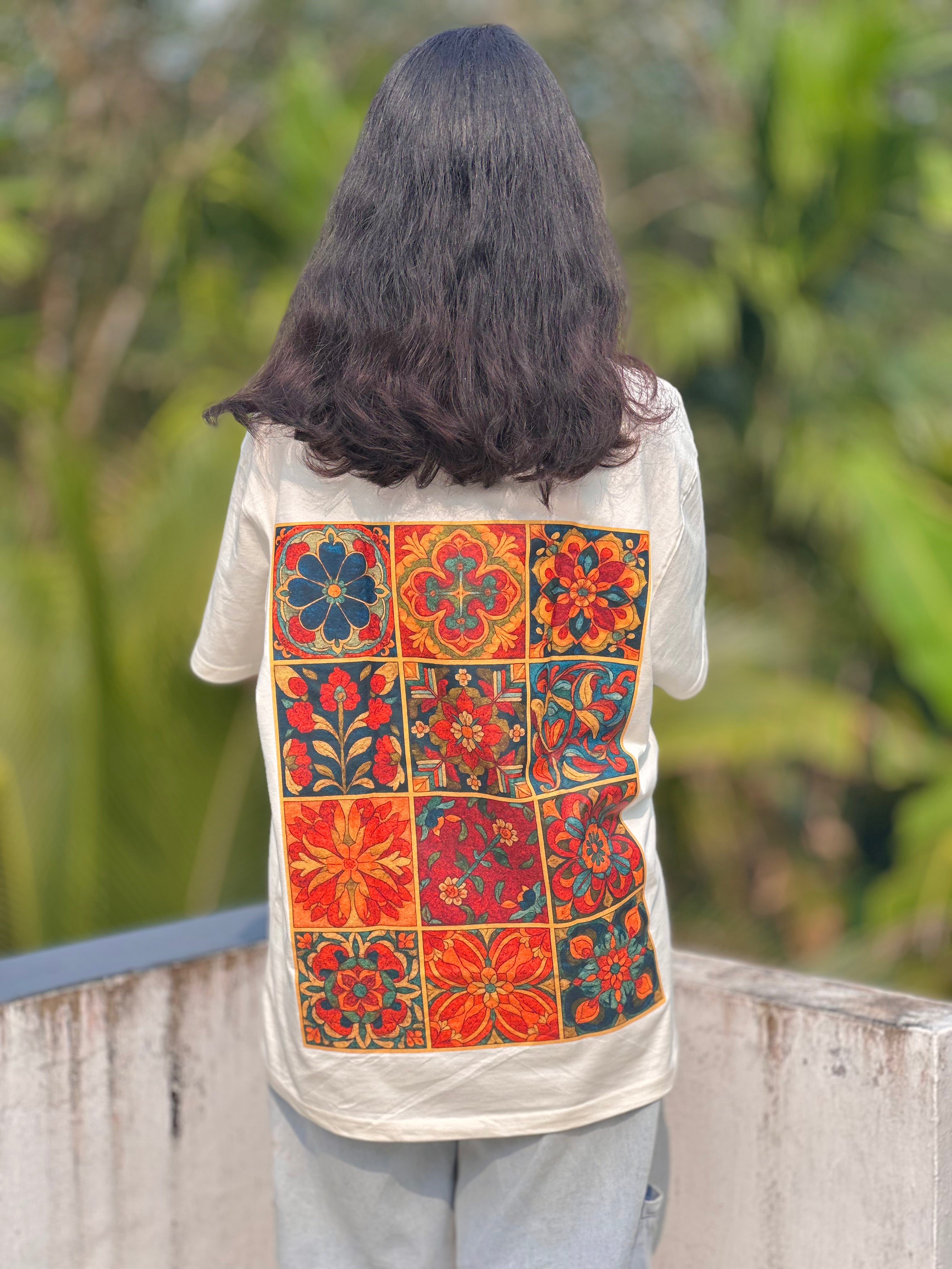 Off-White Mosaic Block Oversized Tee