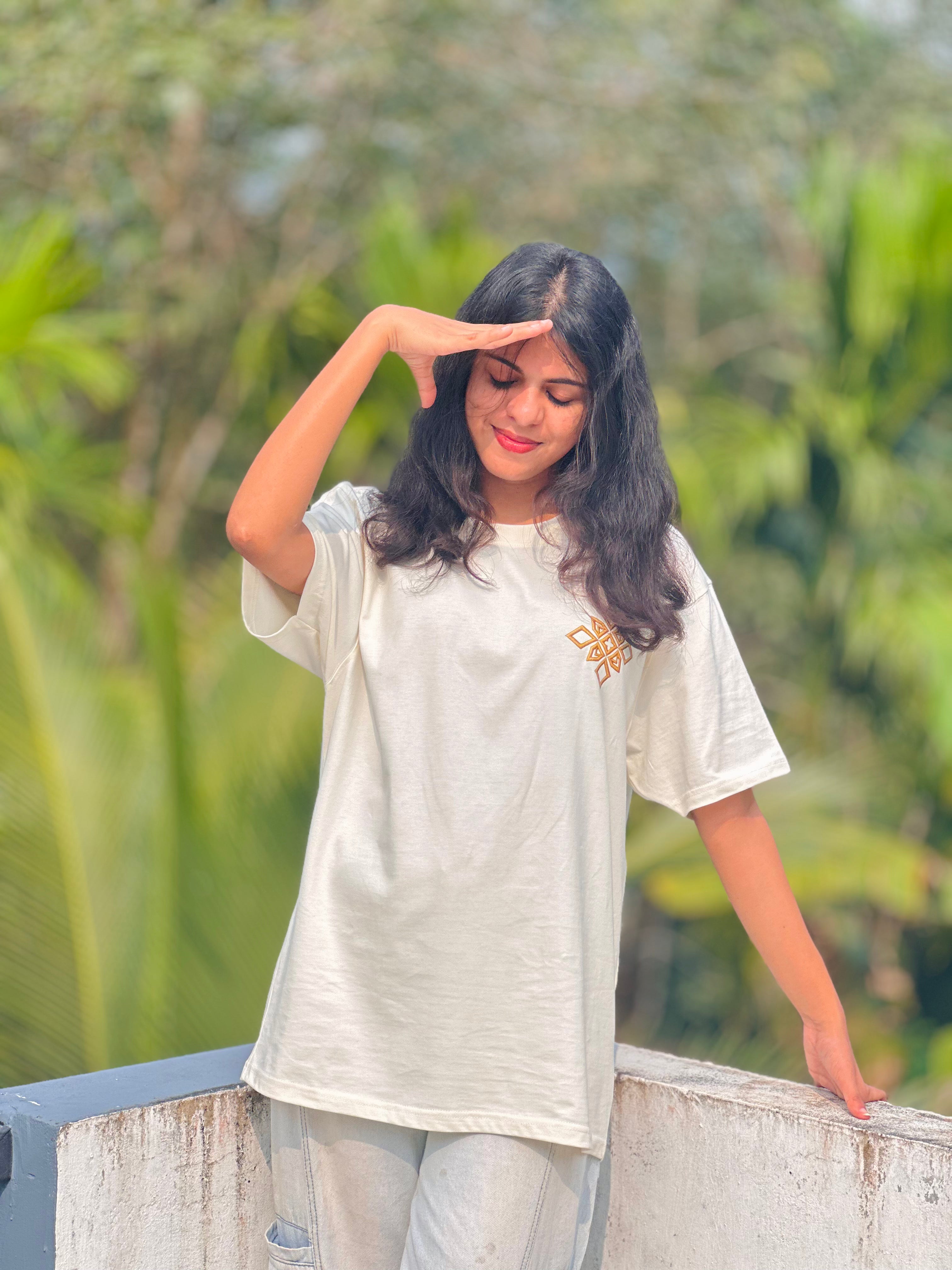 Off-White Mosaic Block Oversized Tee