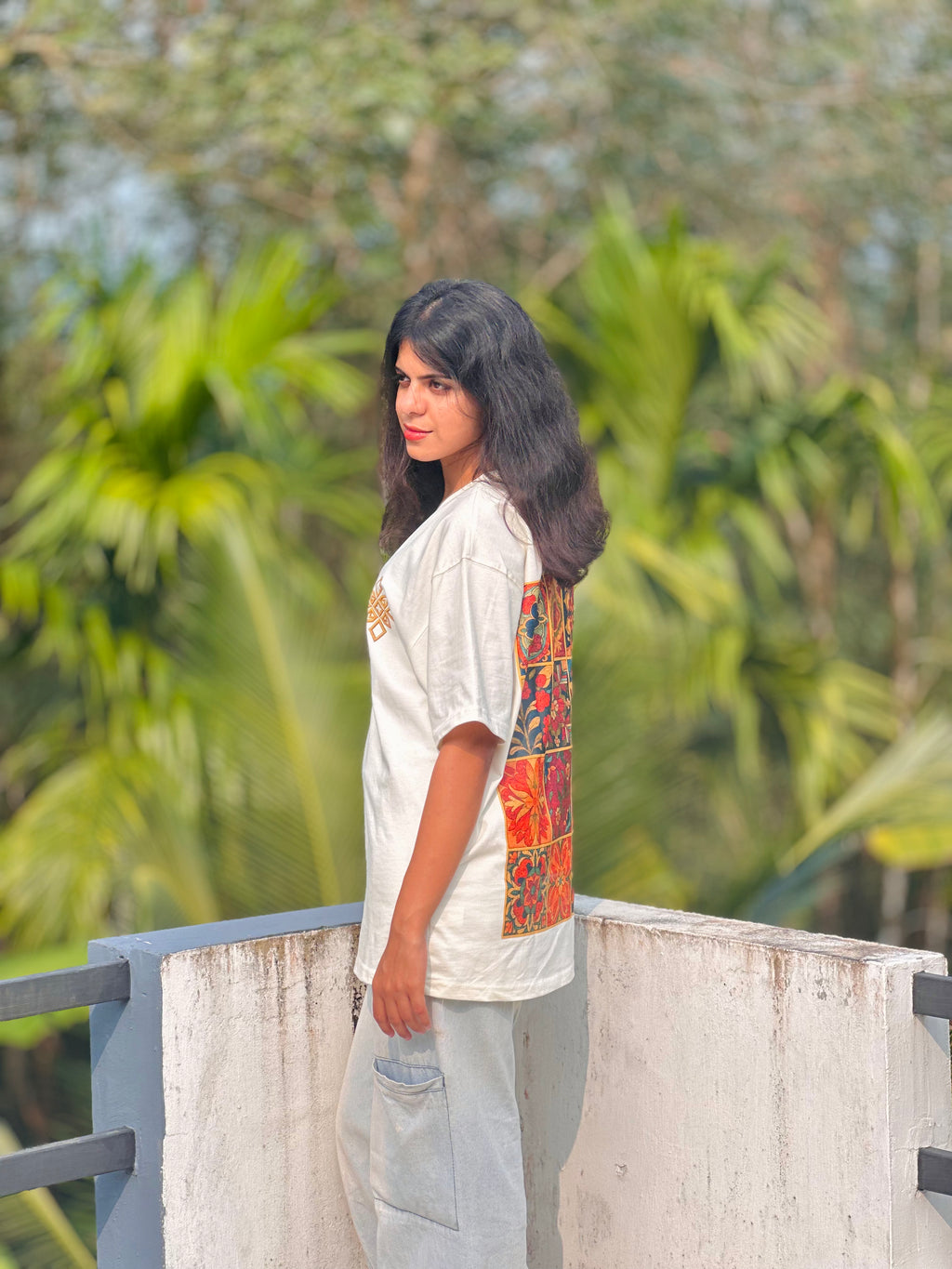 Off-White Mosaic Block Oversized Tee