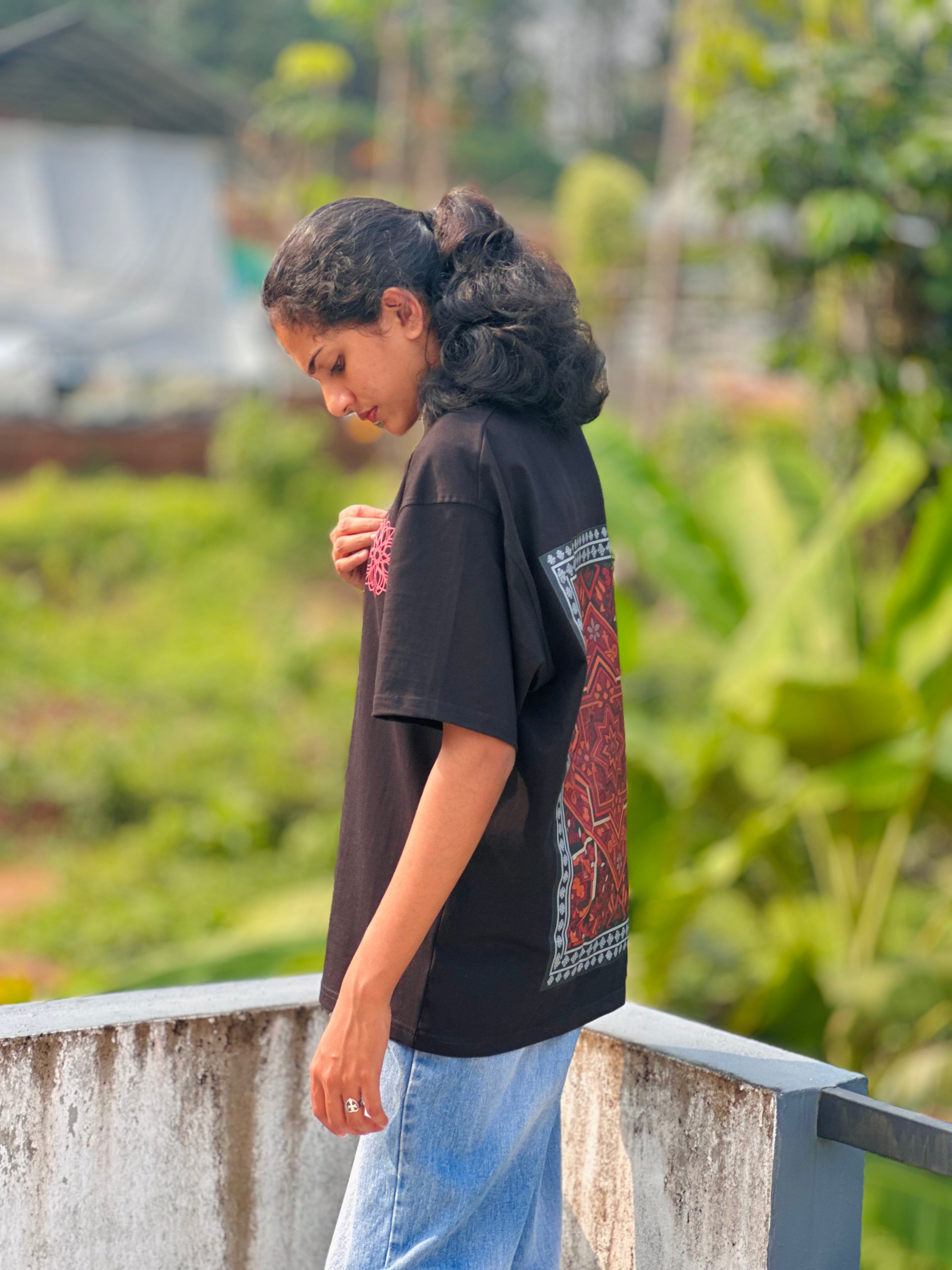 Urban Tapestry Black Oversized Tee