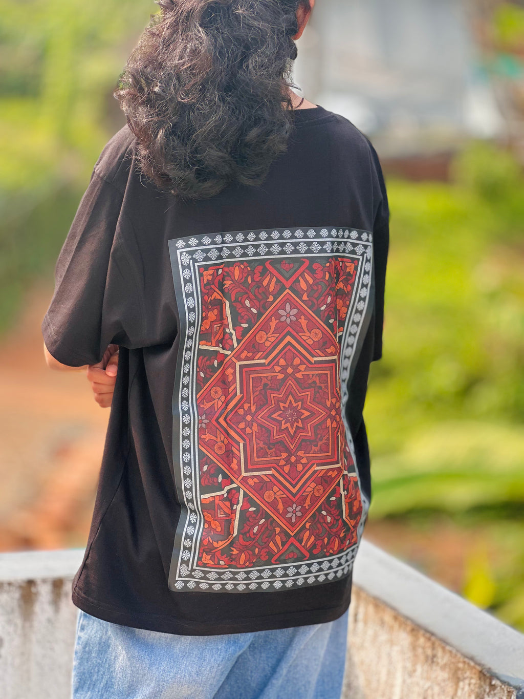Urban Tapestry Black Oversized Tee